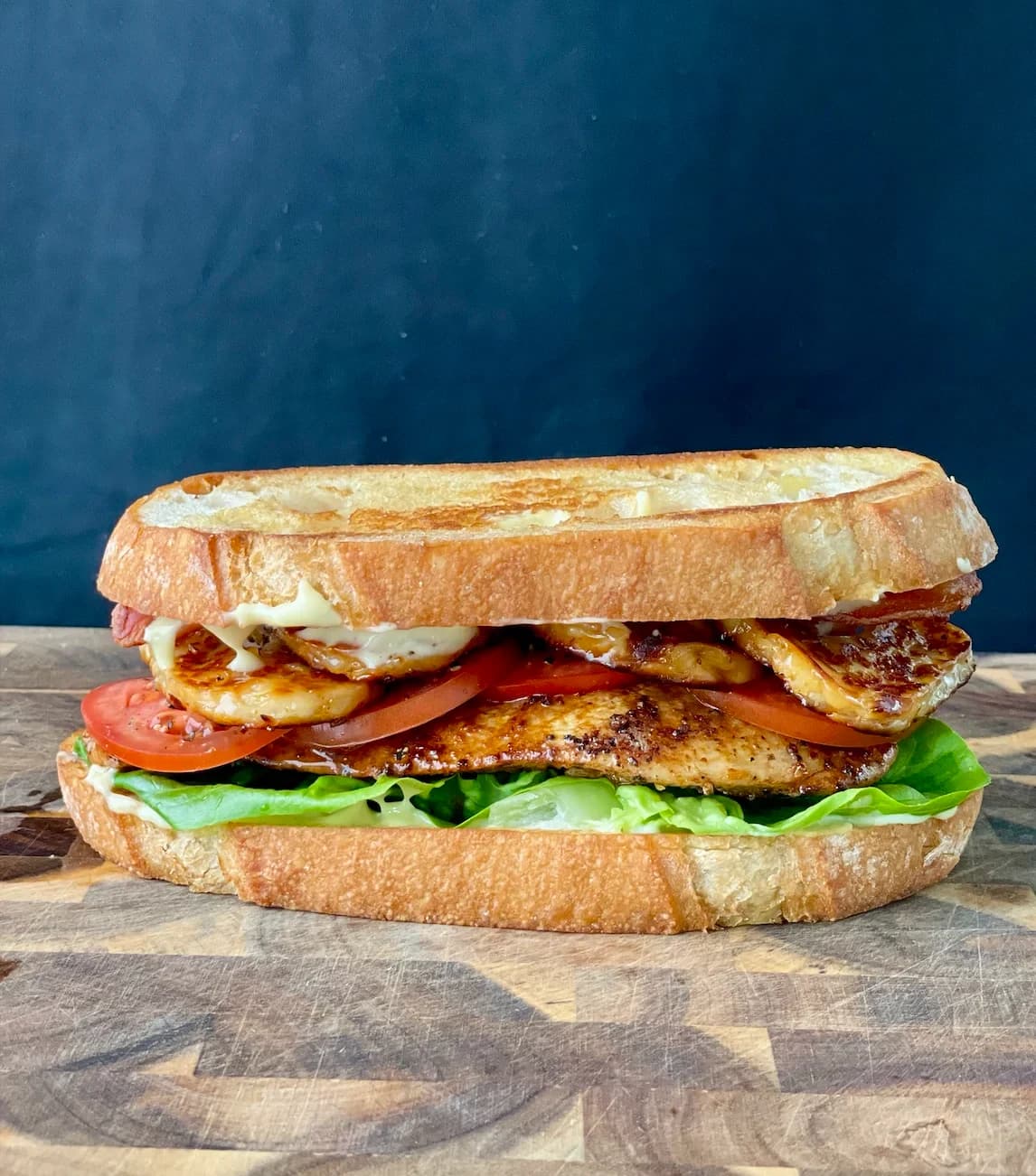 Picture for Club Sandwich with Hot Honey Halloumi and Roasted Garlic Truffle Mayo